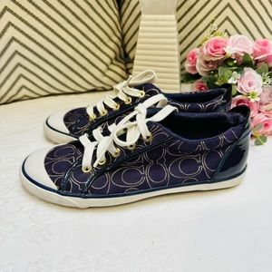 Coach Shoes Coach Barrett Sneaker Purple Gol Size 75 Poshmark